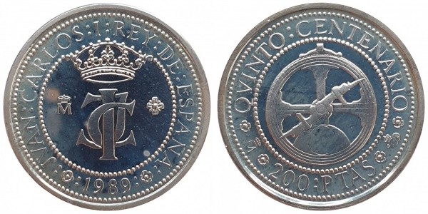 200 PESETAS 1989 5º CENTENARIO