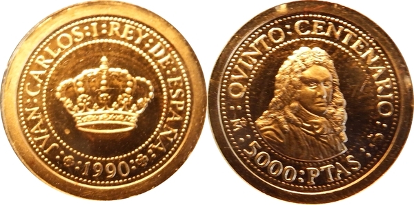 5000 PESETAS 1990 5º CENTENARIO