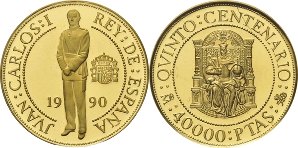 40000 PESETAS 1990 5º CENTENARIO