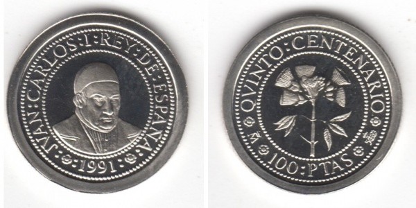 100 PESETAS 1991.