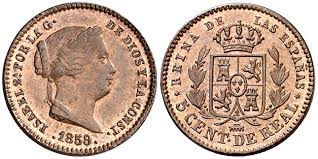 5 CÉNTIMOS DE REAL – Segovia, 1859