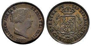 5 CÉNTIMOS DE REAL – Segovia, 1860
