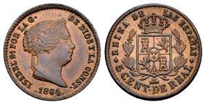 5 CÉNTIMOS DE REAL – Segovia, 1864