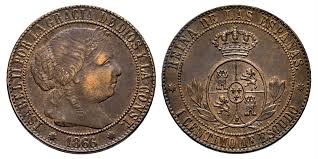 1/2 CÉNTIMO DE ESCUDO – Barcelona, 1866 (SIN OM)