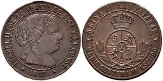 1/2 CÉNTIMO DE ESCUDO – Segovia, 1867