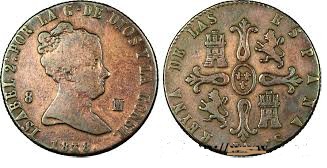 8 MARAVEDÍS – JUBIA, 1838