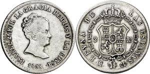 2 REALES (plata) – Madrid, 1838 (CL)