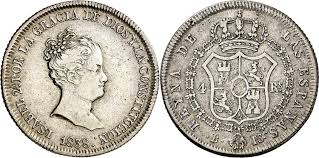 4 REALES (plata) – Barcelona, 1838 (PS)