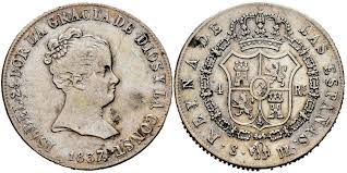 4 REALES (plata) – Sevilla, 1838 (DR)