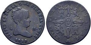 4 MARAVEDÍS (cobre) – Segovia, 1839