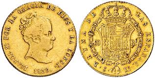 80 REALES (oro) – Sevilla, 1839 (RD)