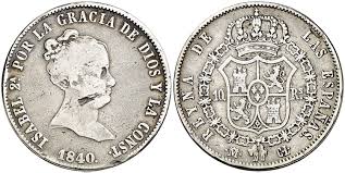 10 REALES (plata) – Madrid, 1840 (CL)