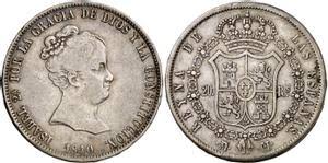 20 REALES (plata) – Madrid, 1840 (CL)