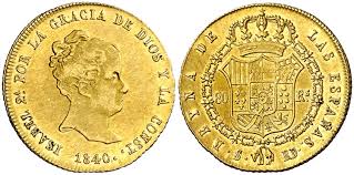 80 REALES (oro) – Sevilla, 1840 (RD)