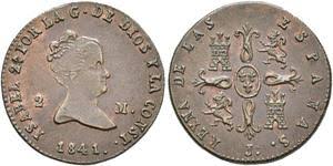 1 MARAVEDÍ (cobre) – JUBIA, 1841 (JA)