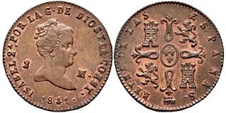 2 MARAVEDÍS (cobre) – Segovia, 1841