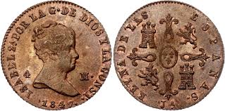 4 MARAVEDÍS (cobre) – Segovia, 1841