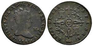 8 MARAVEDÍS (cobre) – JUBIA, 1841