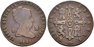 8 MARAVEDÍS (cobre) – Segovia, 1841