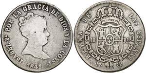 10 REALES (plata) – Madrid, 1841 (CL)