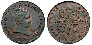 4 MARAVEDÍS (cobre) – JUBIA, 1842