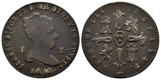 8 MARAVEDÍS (cobre) – Segovia, 1842