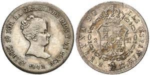 4 REALES (plata) – Barcelona, 1842 (PS)