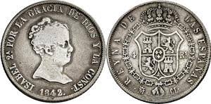 4 REALES (plata) – Madrid, 1842 (CL)