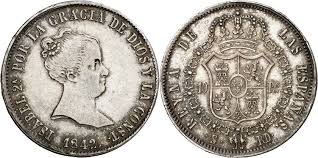20 REALES (plata) – Sevilla, 1842 (RD)