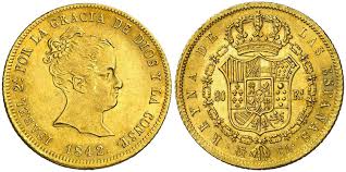 80 REALES (oro) – Madrid, 1842 (CL)