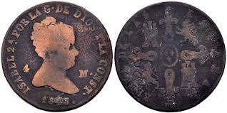 4 MARAVEDÍS (cobre) – Segovia, 1843