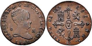 8 MARAVEDÍS (cobre) – JUBIA, 1843