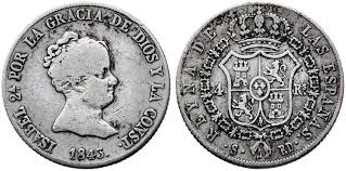 4 REALES (plata) – Sevilla, 1843 (RD)