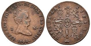2 MARAVEDÍS (cobre) – Segovia, 1844
