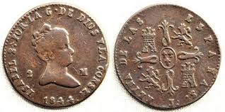 8 MARAVEDÍS (cobre) – JUBIA, 1844