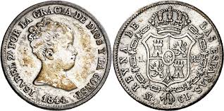1 REAL (plata) – Madrid, 1844 (CL)