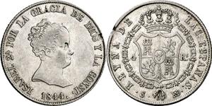 4 REALES (plata) – Barcelona, 1844 (CC