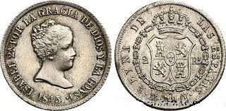 2 REALES (plata) – Madrid, 1845 (CL)