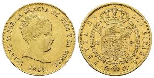 80 REALES (oro) – Madrid, 1845 (CL)