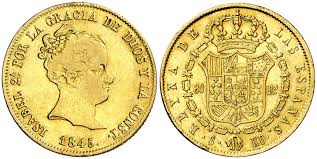 80 REALES (oro) – Sevilla, 1845 (RD)