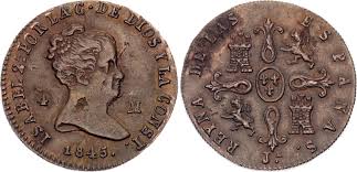 4 MARAVEDÍS (cobre) – Jubia, 1846