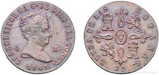 4 MARAVEDÍS (cobre) – Jubia, 1847