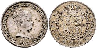 2 REALES (plata) – Madrid, 1847 (CL)