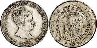 4 REALES (plata) – Barcelona, 1847