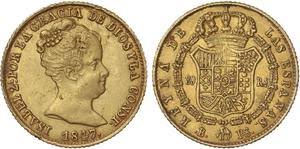 80 REALES (oro) – Madrid, 1847