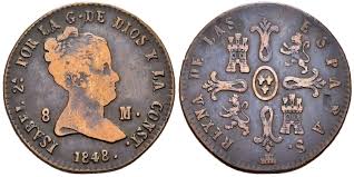 8 MARAVEDÍS (cobre) – Segovia, 1848