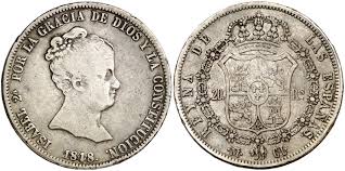 20 REALES (oro) – Madrid, 1848 (CL)
