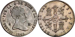 8 MARAVEDÍS (cobre) – Segovia, 1849
