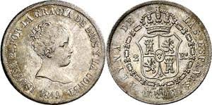 2 REALES (plata) – Madrid, 1849 (CL)