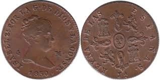 4 MARAVEDÍS (cobre) – Jubia, 1850